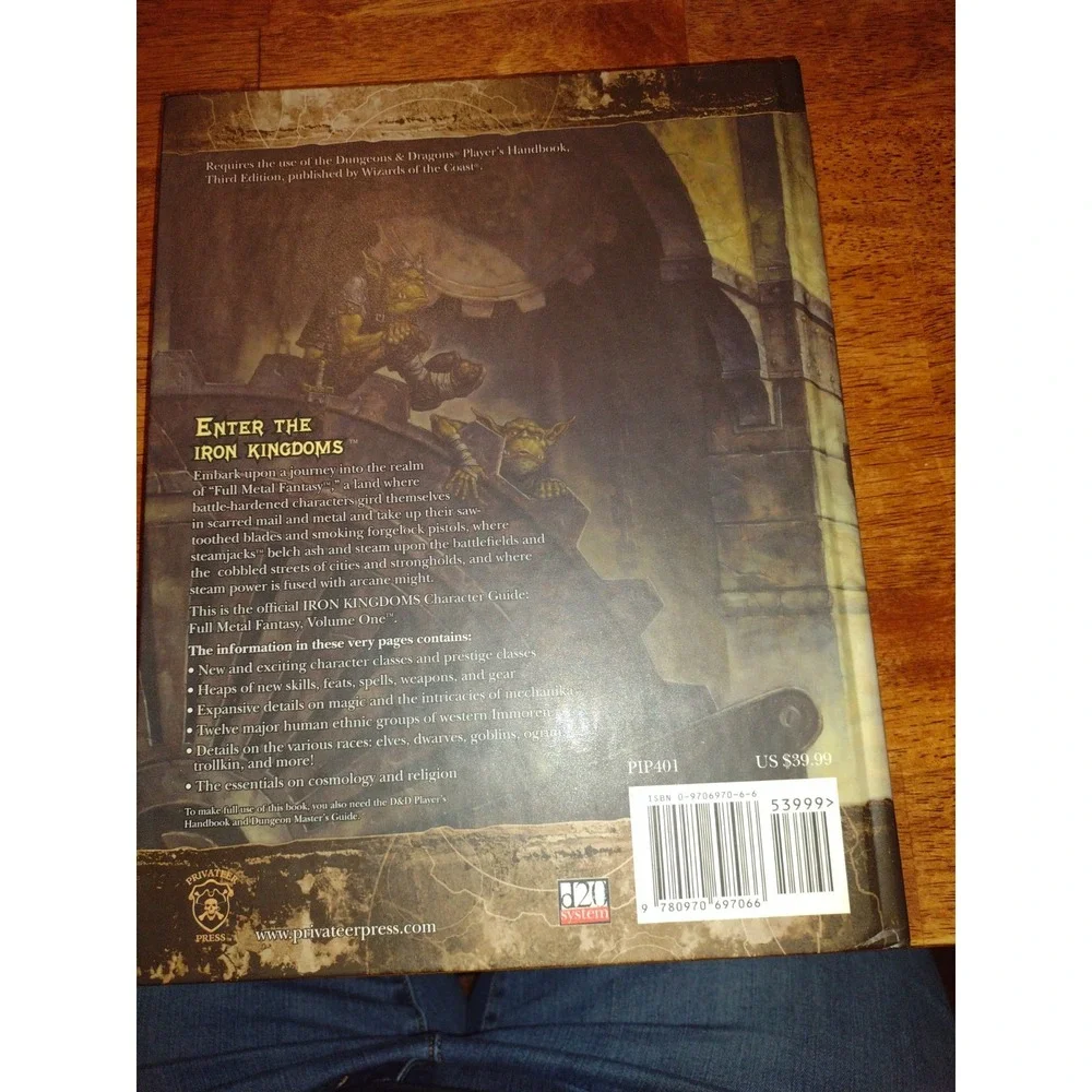 Iron Kingdoms Character Guide : Full-Metal Fantasy, Volume One by Brian Gute,...